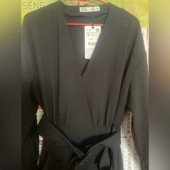 Zara belted dress NWT - Picture 8 of 9